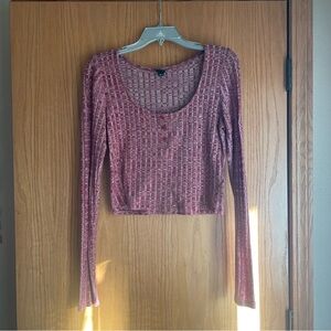 🐻wild fable ribbed crop long sleeve t shirt large super soft